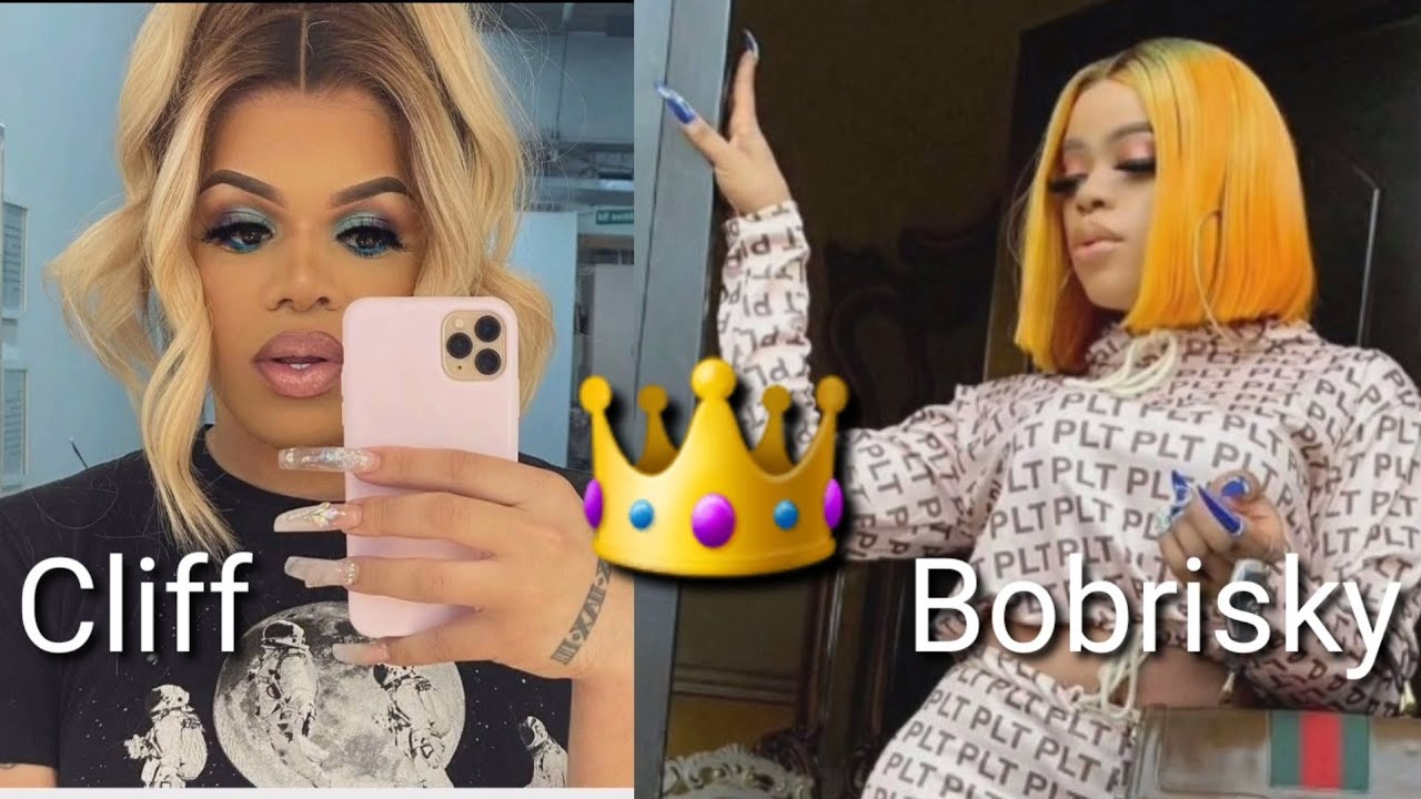 bobrisky gets angry as another cross dresser cliff takes over